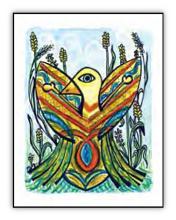 Eagle Vision spiritual art card