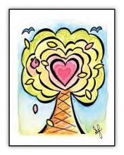 Heart Treat illustrated card
