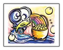 Abundance spiritual art card