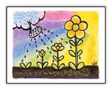 Grow spiritual art card