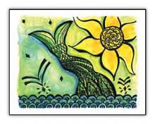 Mermaid spiritual art card