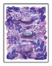 Love Pebbles spiritual art card Love Pebbles spiritual art card