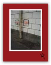 Subway wall markings Subway wall markings