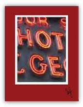 Detail of neon sign Detail of neon sign