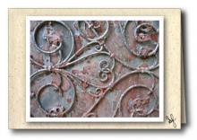 Detail of wrought iron fence