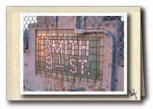 Mosaic at subway entrance