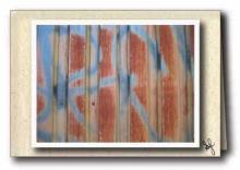 Graffiti on metal grate