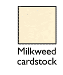 Milkweed cardstock